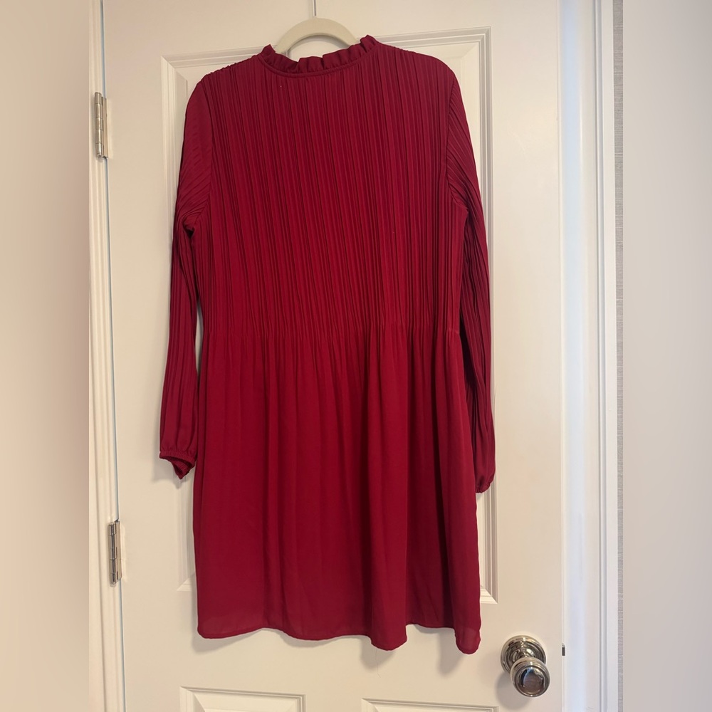 CeCe Red Ruffle Neck Blouse - Picture 5 of 5